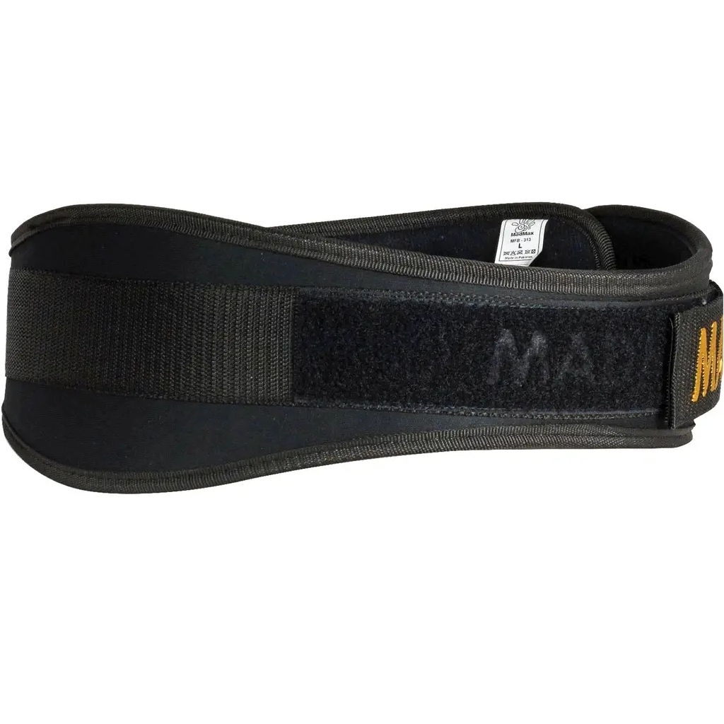 Атлетичний пояс MadMax MFB-313 Body Conform неопреновий Black M (MFB-313_M) - зображення 3