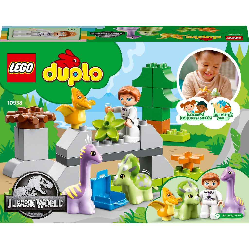 Конструктор LEGO DUPLO Jurassic World Ясла для динозаврів 27 деталей (10938) - зображення 10