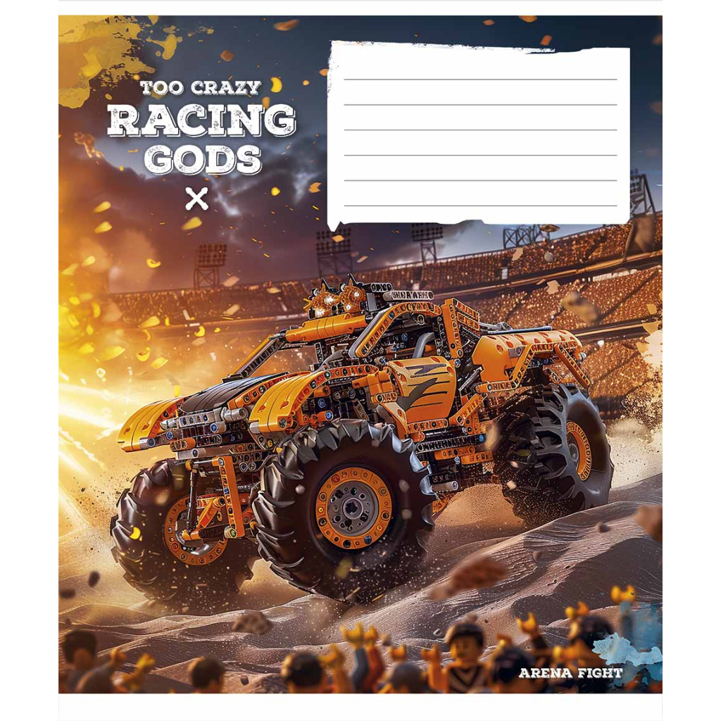 Зошит Школярик Racing gods 18 аркушів клітинка (018-3469K) - зображення 3