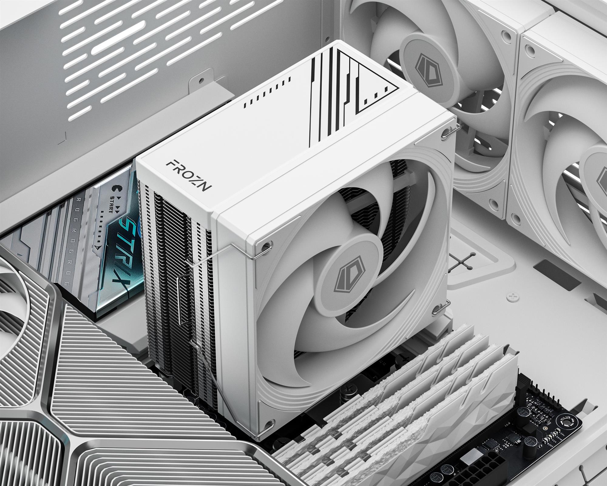 Кулер процесорний ID-Cooling Frozn A410 SE White - зображення 3