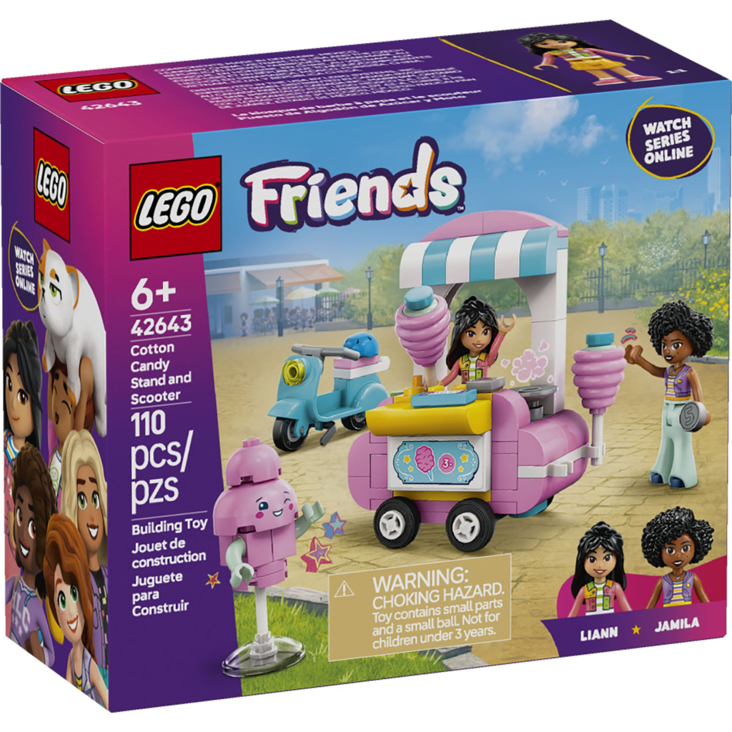 Конструктор LEGO Friends Ятка із солодкою ватою та скутер (42643) - зображення 1