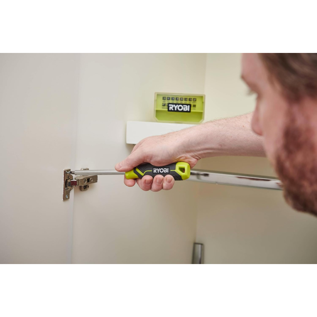 Викрутка Ryobi RHSDM1701, бітотримач 1/4", 100мм, 16 біт, SL,PH,PZ,Torx, кейс (5132006050) - зображення 2