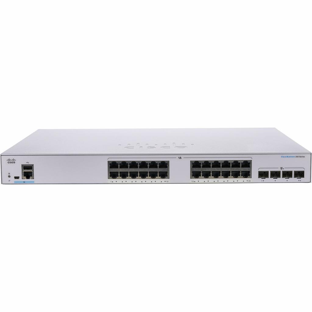 Комутатор мережевий Cisco CBS250-24P-4G - зображення 2