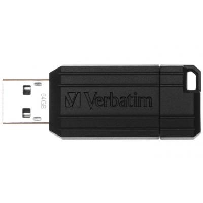 USB флеш накопичувач Verbatim 64GB Store 'n' Go PinStripe Black USB 2.0 (49065) - зображення 2