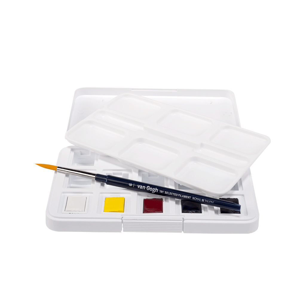 Акварельні фарби Royal Talens Van Gogh Primary 5 кювет (8712079498467) - зображення 2