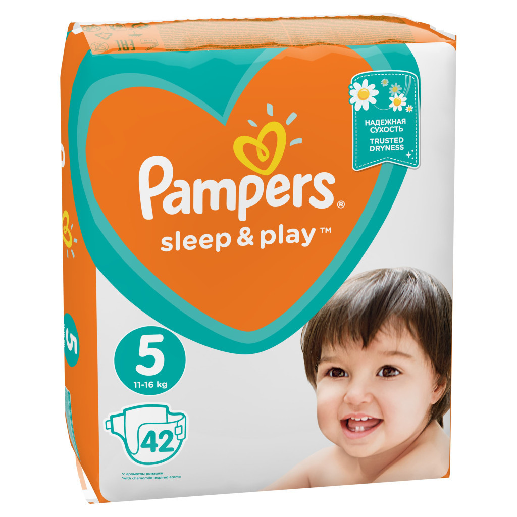 Підгузки Pampers Sleep & Play Junior Розмір 5 (11-16 кг), 42 шт (8001090784674) - зображення 3