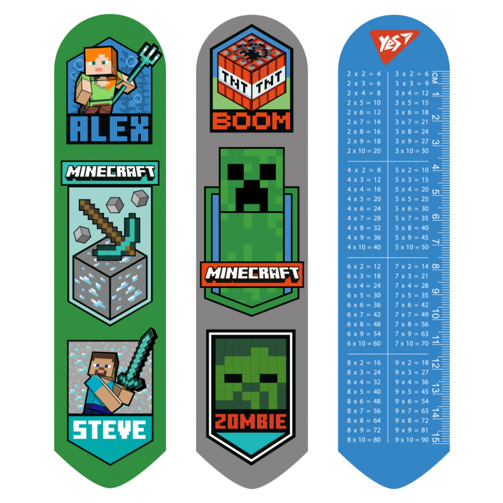 Закладки для книг Yes 2D Minecraft Heroes (708129) - зображення 1