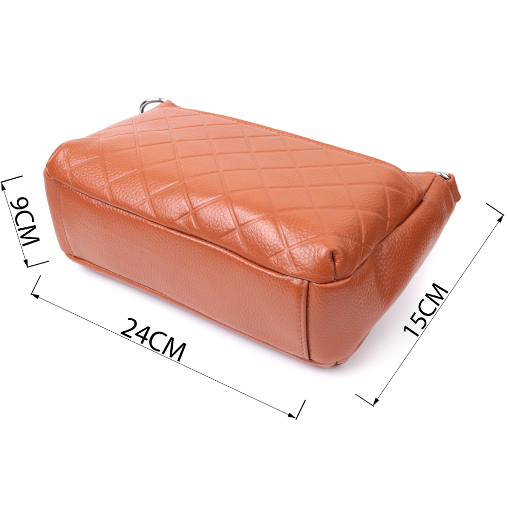 Сумка Vintage З натуральної шкіри Руда (22804) - зображення 3