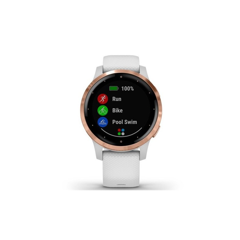 Смарт-годинник Garmin vivoactive 4S, White with Rose-gold Hardware (010-02172-23) - зображення 7