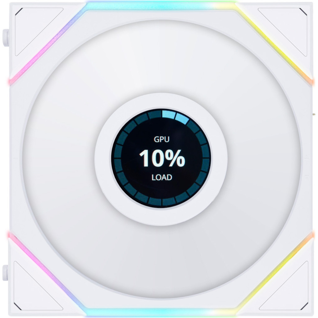 Кулер до корпусу Lian Li Reverse TL LCD 120-1, White Cooler (G99.12RTLLCD1W.00) - зображення 1