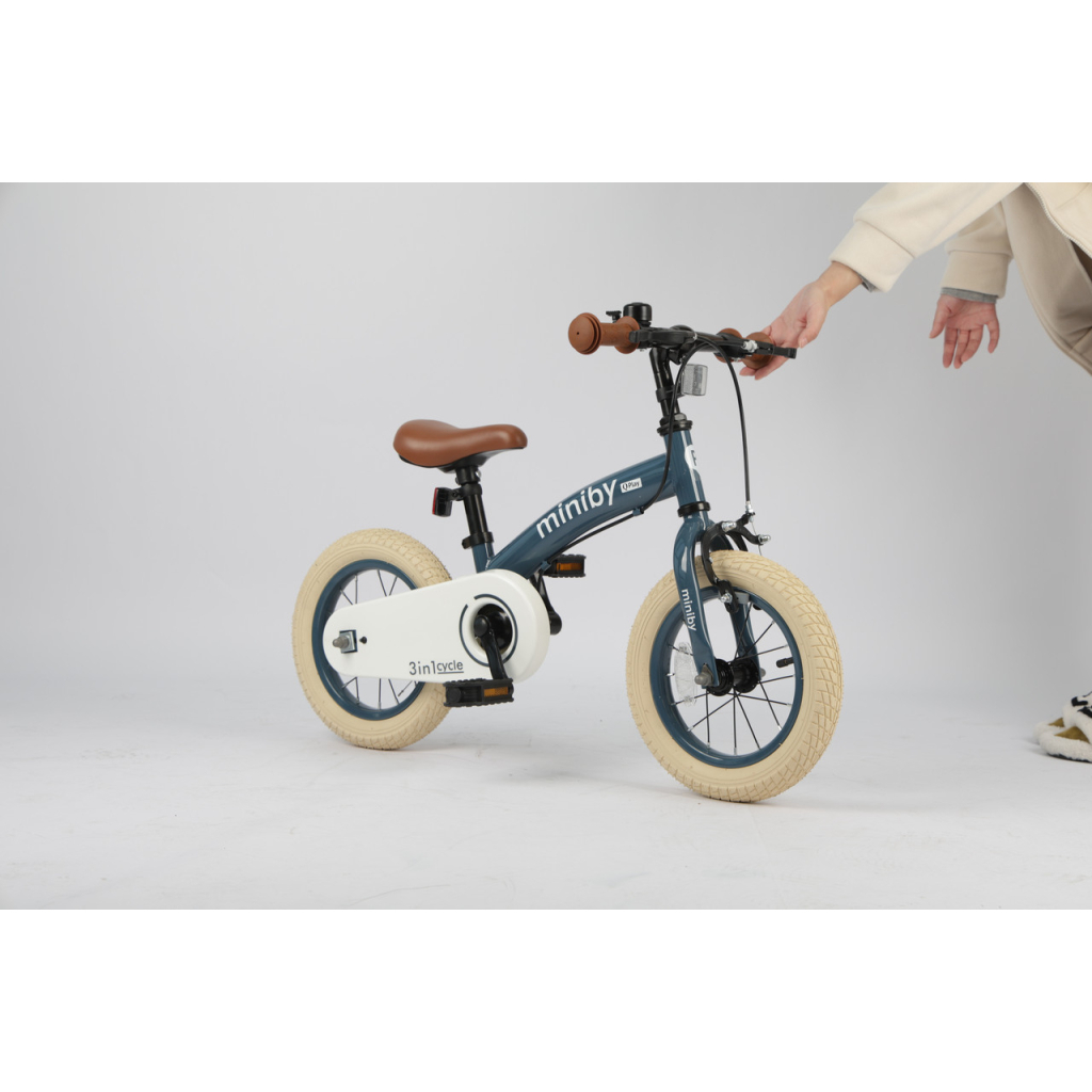 Дитячий велосипед QPlay Miniby 3 в1, біговел 12", Grey-Blue (CB02MiniBy12Grey-Blue) - зображення 7