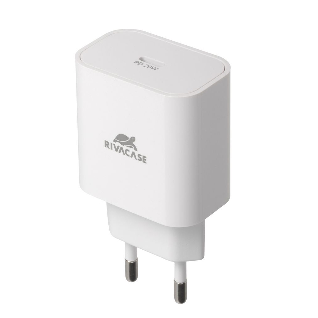 Зарядний пристрій RivaCase 1xUSB Type-C PD 20 Вт кабель Type-C white (PS4101 WD4 (White)) - изображение 9