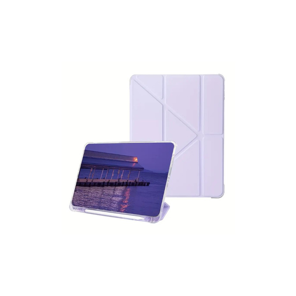 Чохол до планшета BeCover Ultra Slim Origami Transparent Apple iPad Air 11" M2/M3 (2024/2025) Purple (711392) - зображення 2
