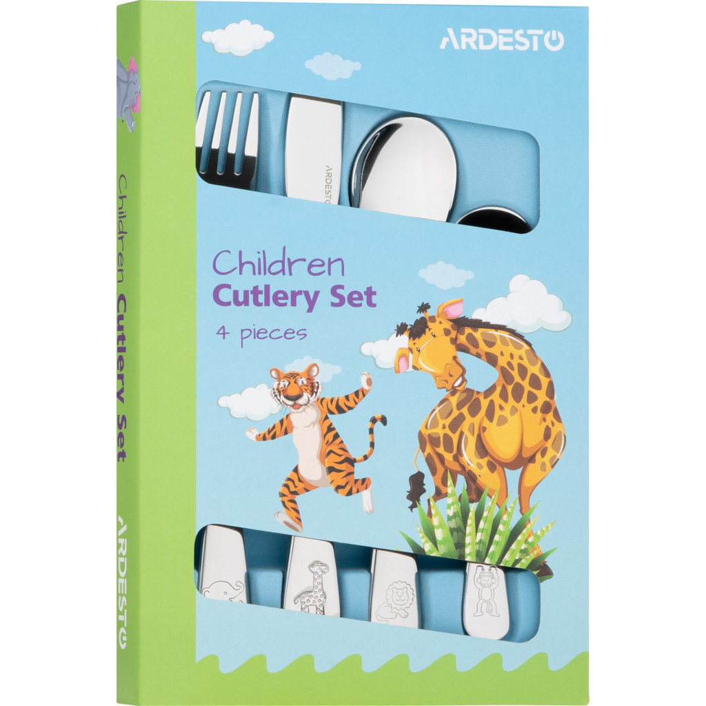 Набір столових приборів Ardesto Animals 4 предмета (AR0704AS) - зображення 7