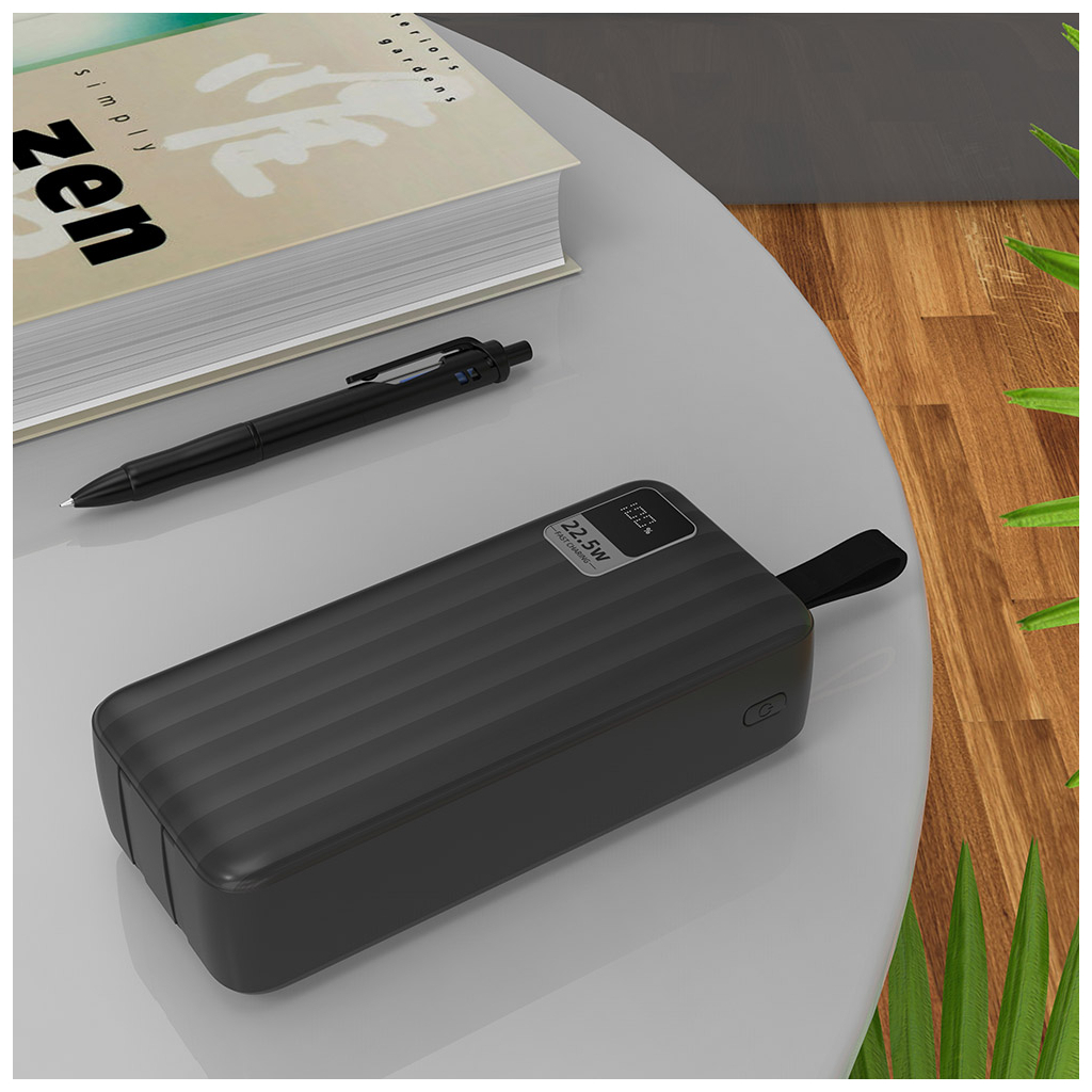 Батарея універсальна ColorWay 30 000 mAh PD/18W, QC3.0/22.5, Digital Display, Black (CW-PB300LPC5BK-PDD) - зображення 8