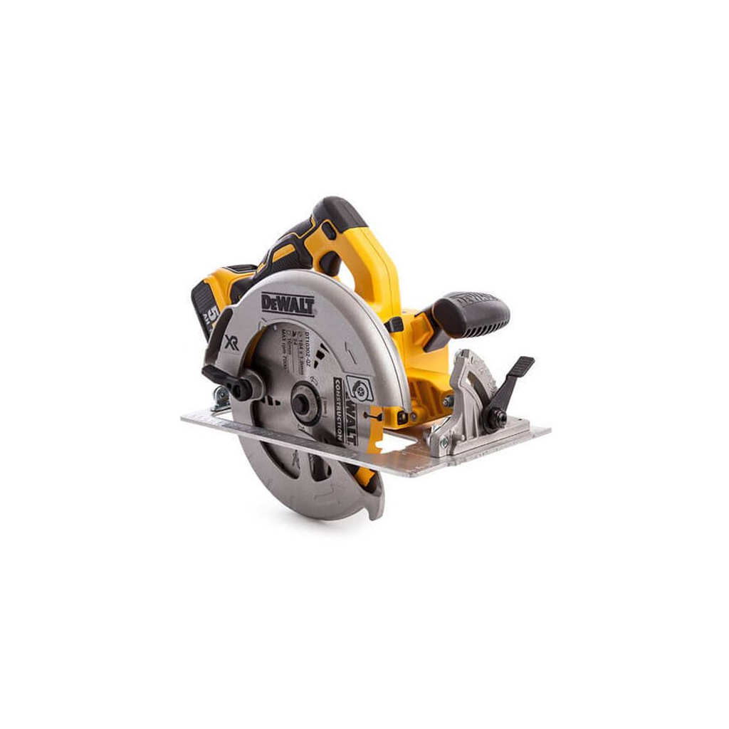 Дискова пила DeWALT 18В XR Li-Ion, диск 184х16 мм, 3.6 кг, 2x5Ah, кейс TSTAK (DCS570P2) - зображення 1