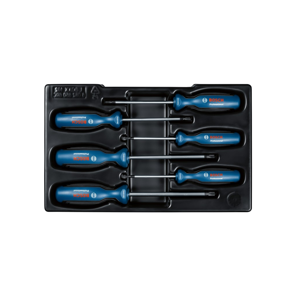 Набір викруток Bosch Torx 6шт, T10х75, T15х75, T20x100, T25x100, T30x125, T40x125 мм (1.600.A01.V09) - изображение 5