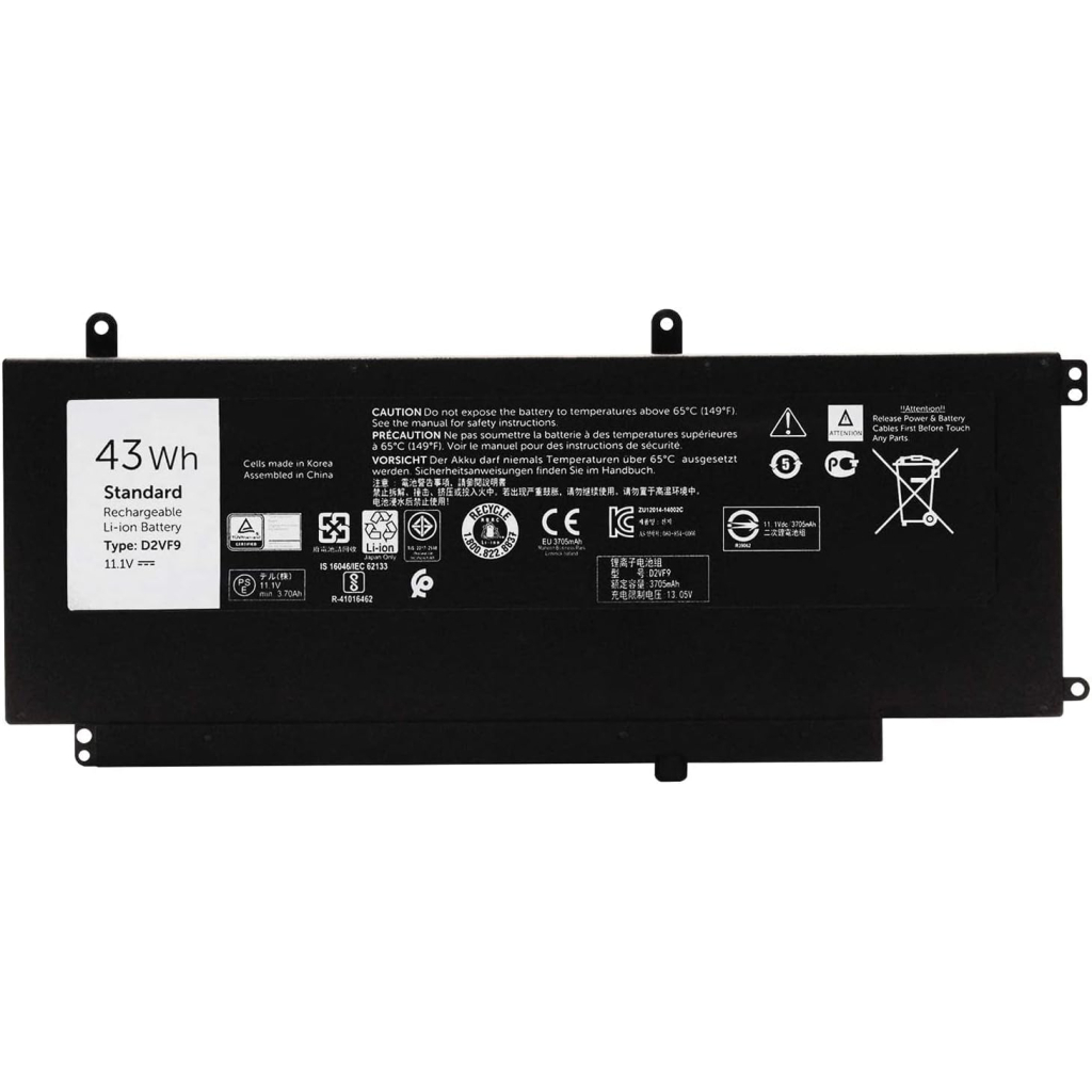 Акумулятор до ноутбука AlSoft Dell Inspiron 15-7547 D2VF9, 43Wh (3700mAh), 3cell, 11.1V, Li-ion (A47938) - зображення 1