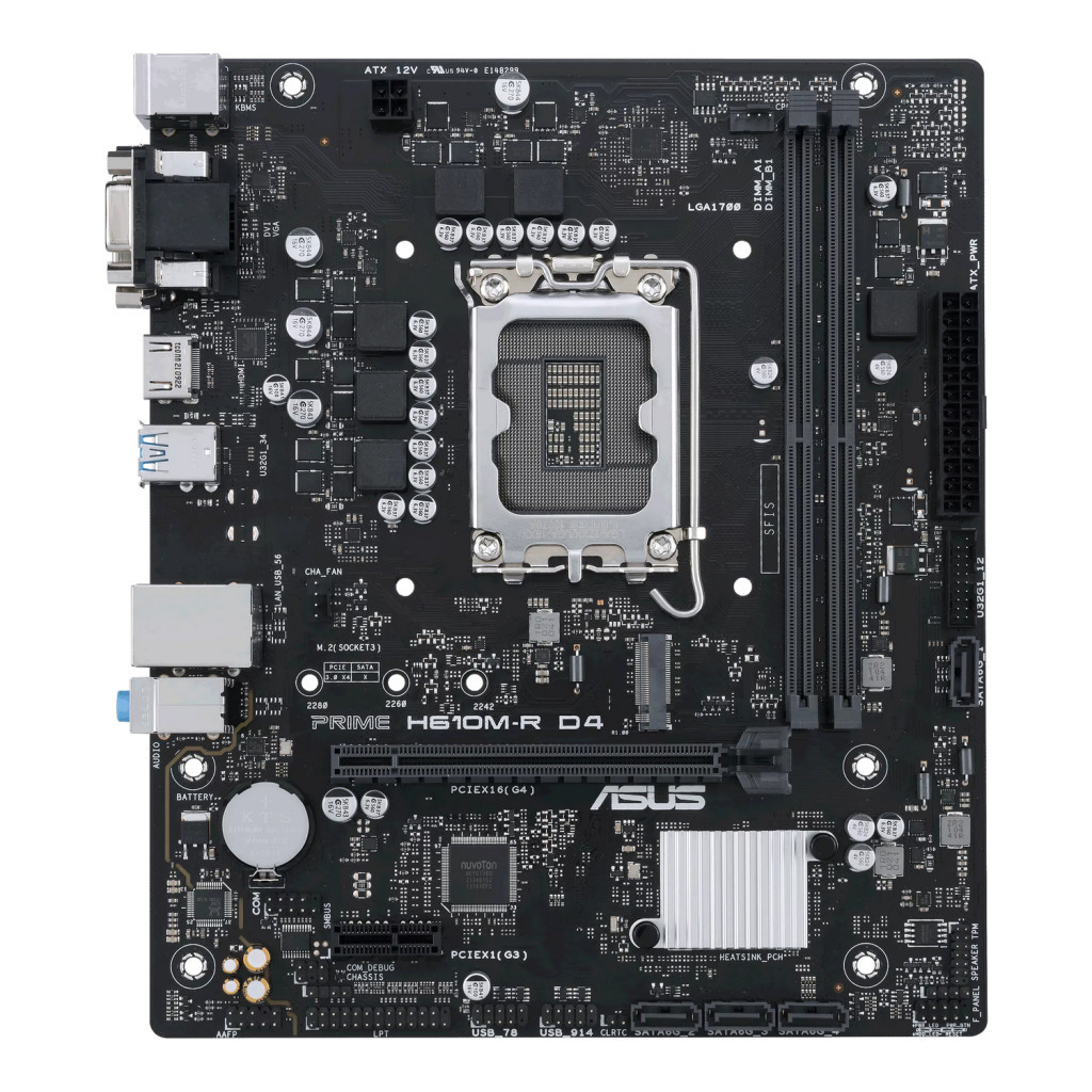 Материнська плата ASUS PRIME H610M-R D4-SI - зображення 1