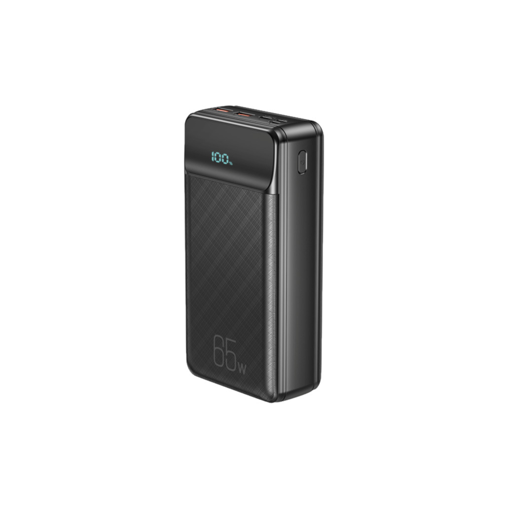 Батарея універсальна XO 30000mAh, PD/65W for laptop, QC/22.5W, black (PR201_Black) - зображення 1
