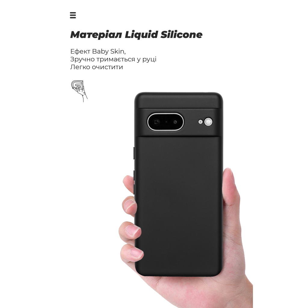 Чохол до мобільного телефона Armorstandart ICON Google Pixel 7 Camera cover Black (ARM84121) - зображення 7