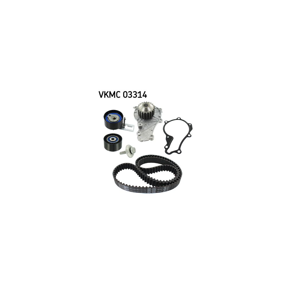 Комплект ременя ГРМ з помпой SKF VKMC 03314 - зображення 1