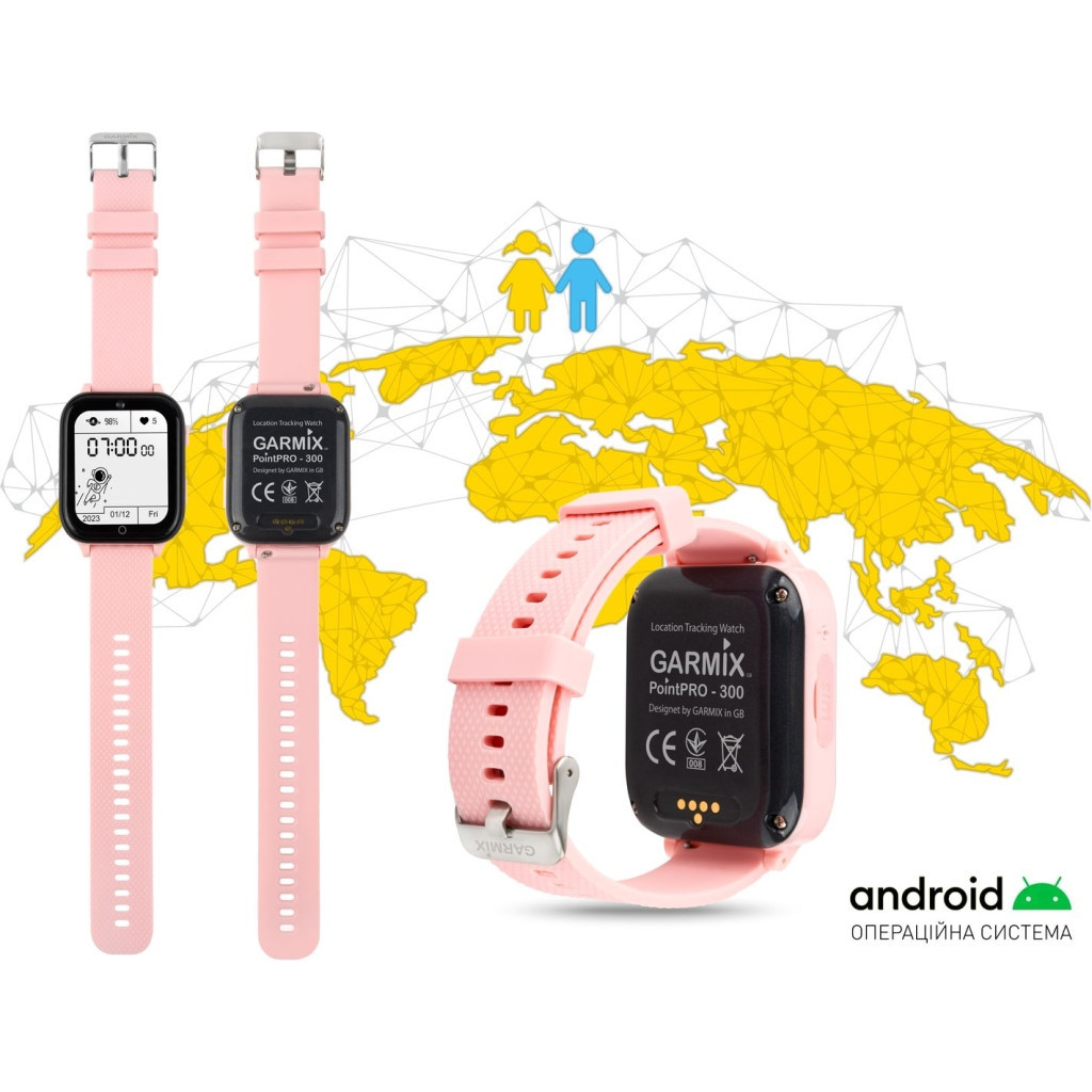 Смарт-годинник GARMIX PointPRO-300 4G/GPS/WIFI/VIDEO CALL PINK (1017355) - зображення 2