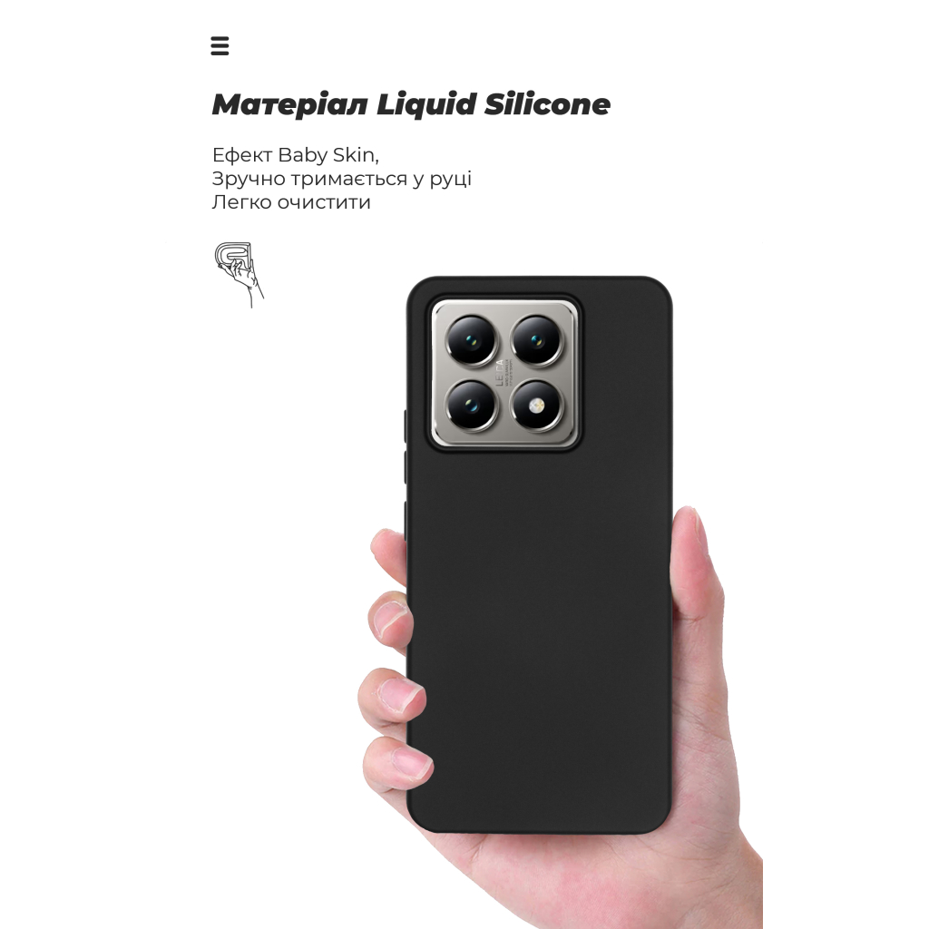 Чохол до мобільного телефона Armorstandart ICON Xiaomi 14T Black (ARM79355) - зображення 7