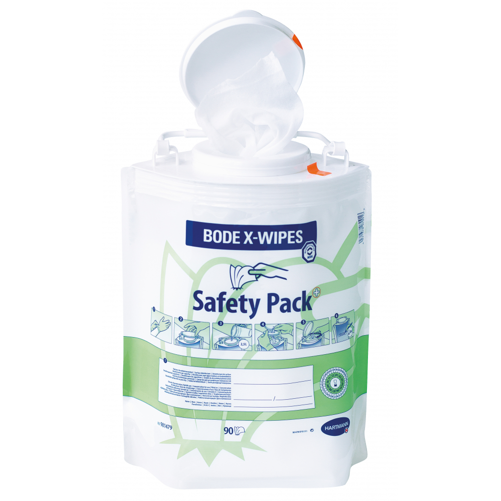 Серветки для прибирання Bode X-Wipes із флісу в безпечній упаковці 90 шт. (4031678070916) - зображення 1