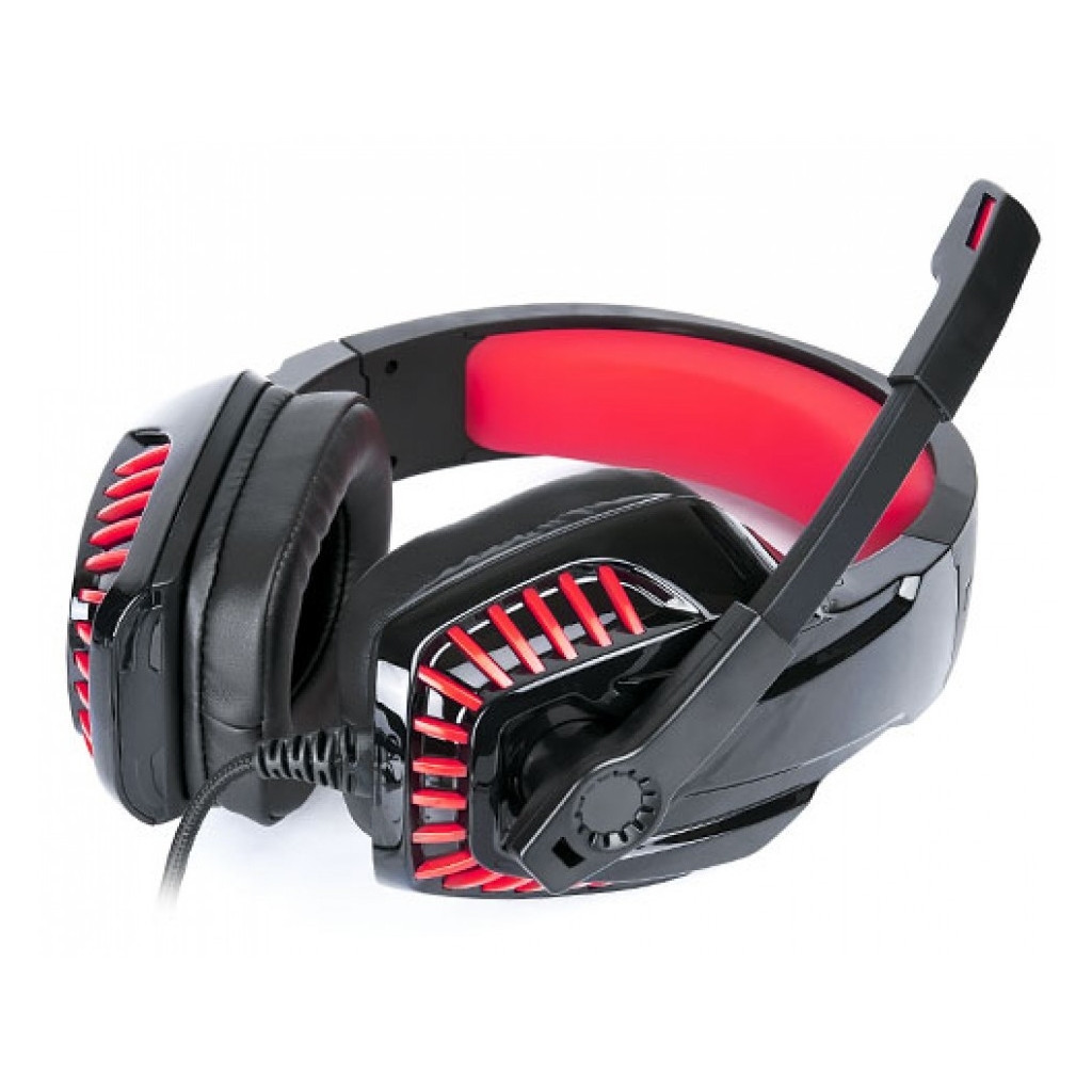 Навушники REAL-EL GDX-7650 Black-Red - зображення 5