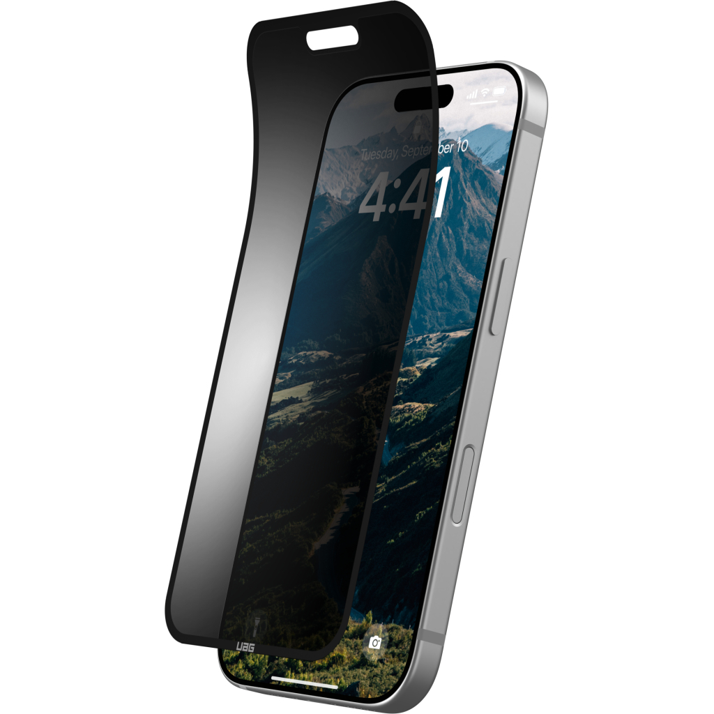 Плівка захисна UAG iPhone 16 Pro Removable Privacy Glass - Tint (14436811NA) - изображение 3