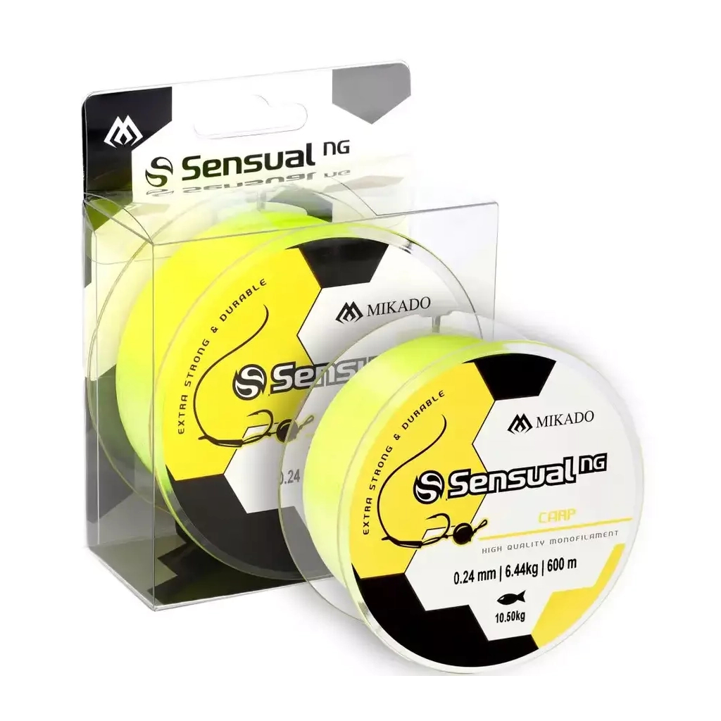Волосінь Mikado Sensual NG Carp 300 м 0,24 мм 6,44 кг Yellow (ZSN110-300-024) - зображення 1