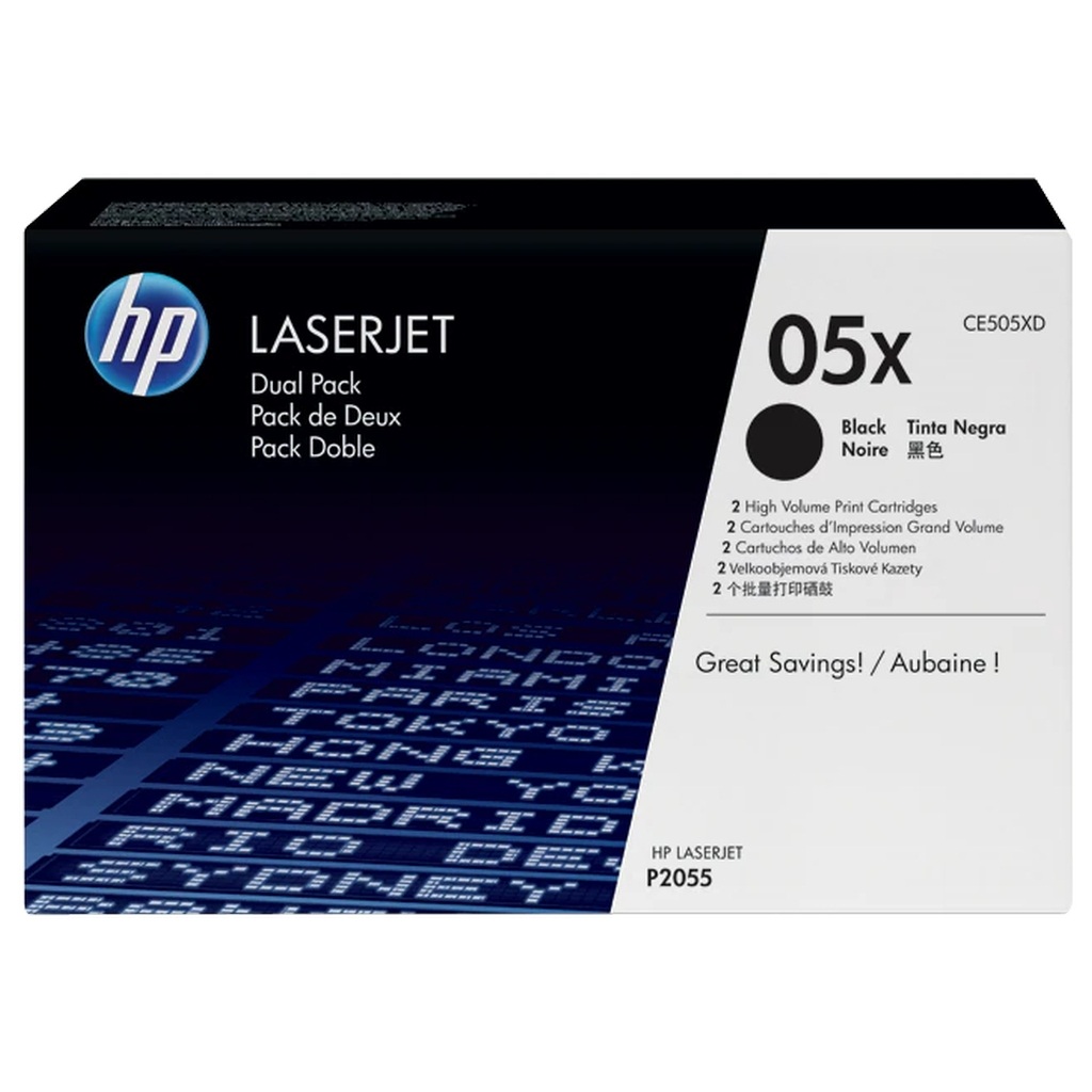 Картридж HP LJ  05XD P2055d/2055dn (2шт*CE505X) (CE505XD) - зображення 2