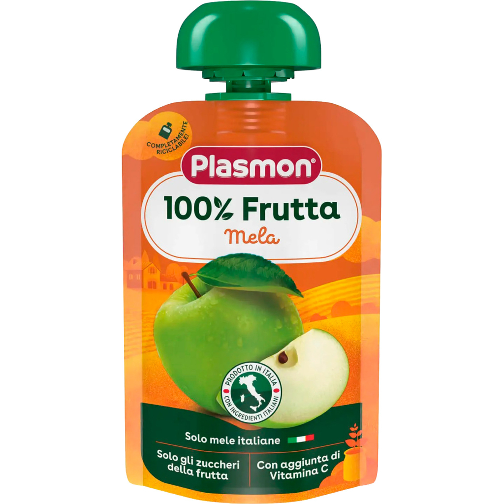 Дитяче пюре Plasmon Яблуко 100 г (1136120) - зображення 1