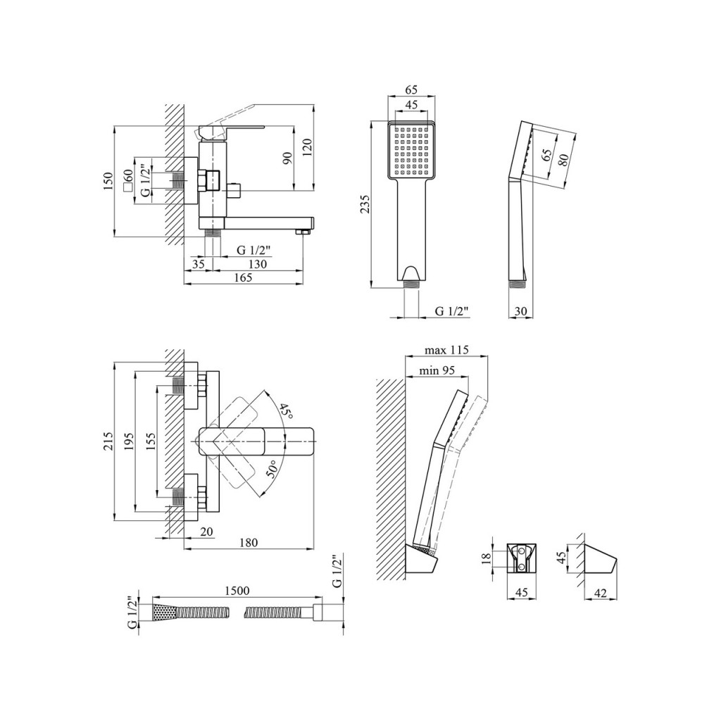 Змішувач Kroner KRM Ems - C060 - зображення 8