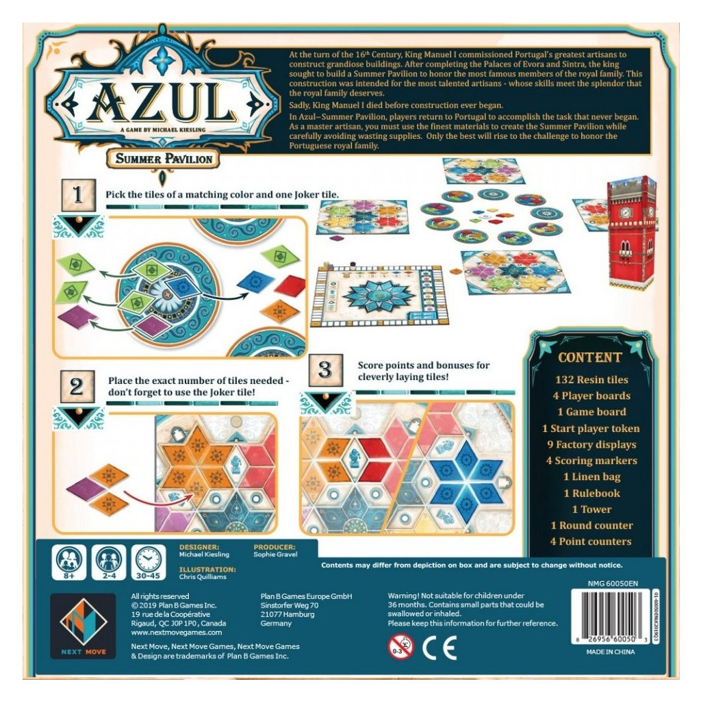 Настільна гра Plan B Games Азул. Літній палац український (NMG60050UA) - зображення 3