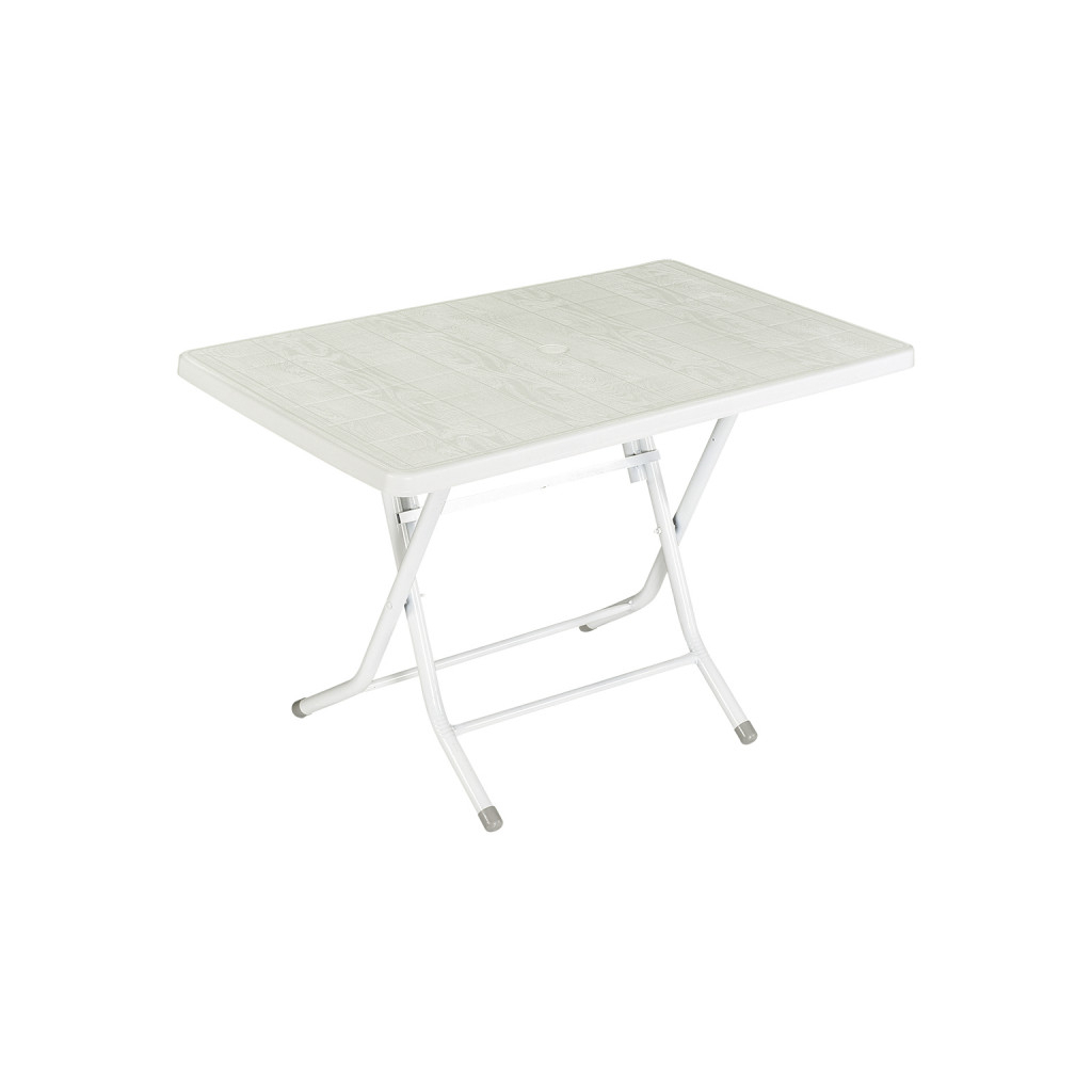 Стіл садовий Irak Plastik складаний 70х115 см білий (4598) - зображення 2