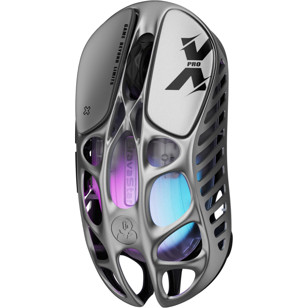 Мишка GravaStar Mercury X Pro 8K Wireless/Bluetooth/USB Grey (GSXPRO_GRY) - зображення 5