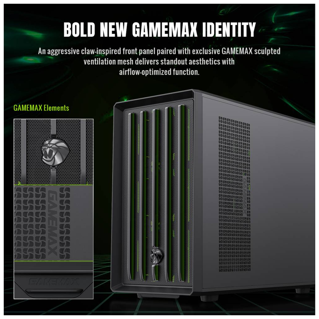Корпус для ПК Gamemax Claw 360 BK - зображення 8