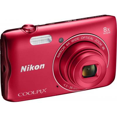 Цифровий фотоапарат Nikon Coolpix A300 Red (VNA963E1) - зображення 3