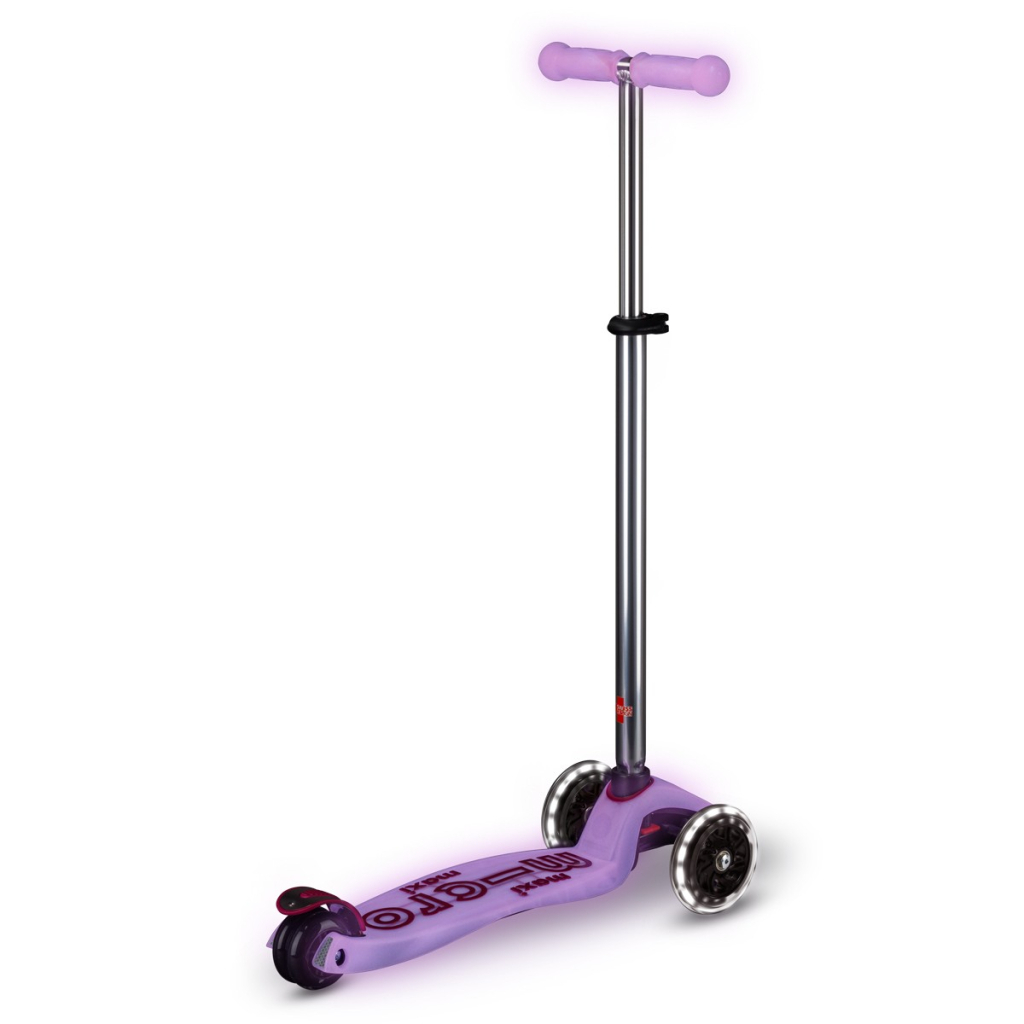 Самокат Micro Maxi Deluxe Glow LED Сяйнисто-пурпуровий (MMD367) - зображення 3