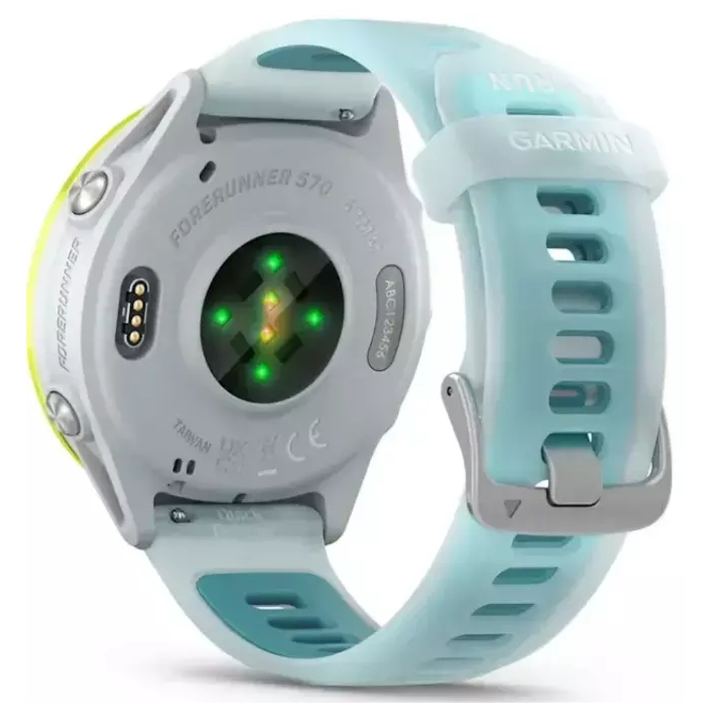 Смарт-годинник Garmin Forerunner 570 - 47MM, Whitestone/Amp Yellow, GPS (010-02971-01) - зображення 6