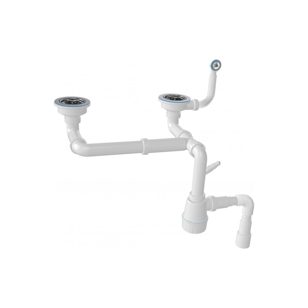 Мийка кухонна Adamant Similar антрацит + змішувач + дозатор + ополіскувач склянок + кол (4824296106515) - зображення 5