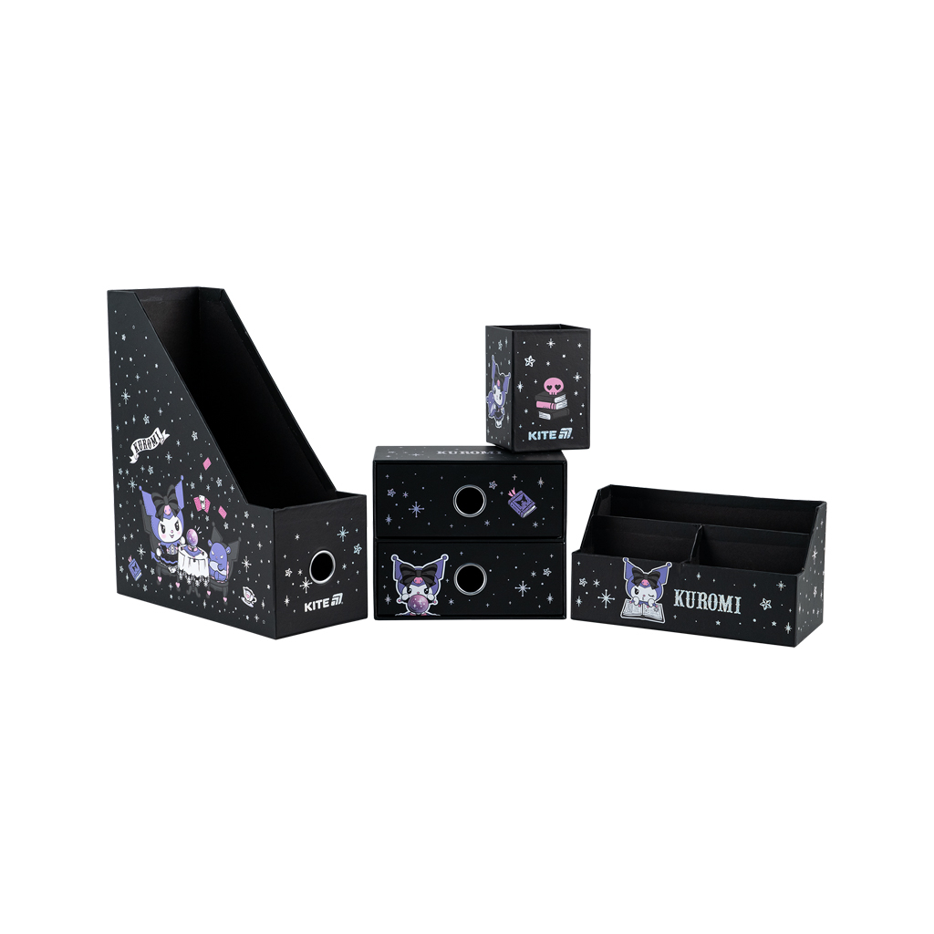 Настільний набір Kite Kuromi 4 предмети, картон (HK25-357) - зображення 3