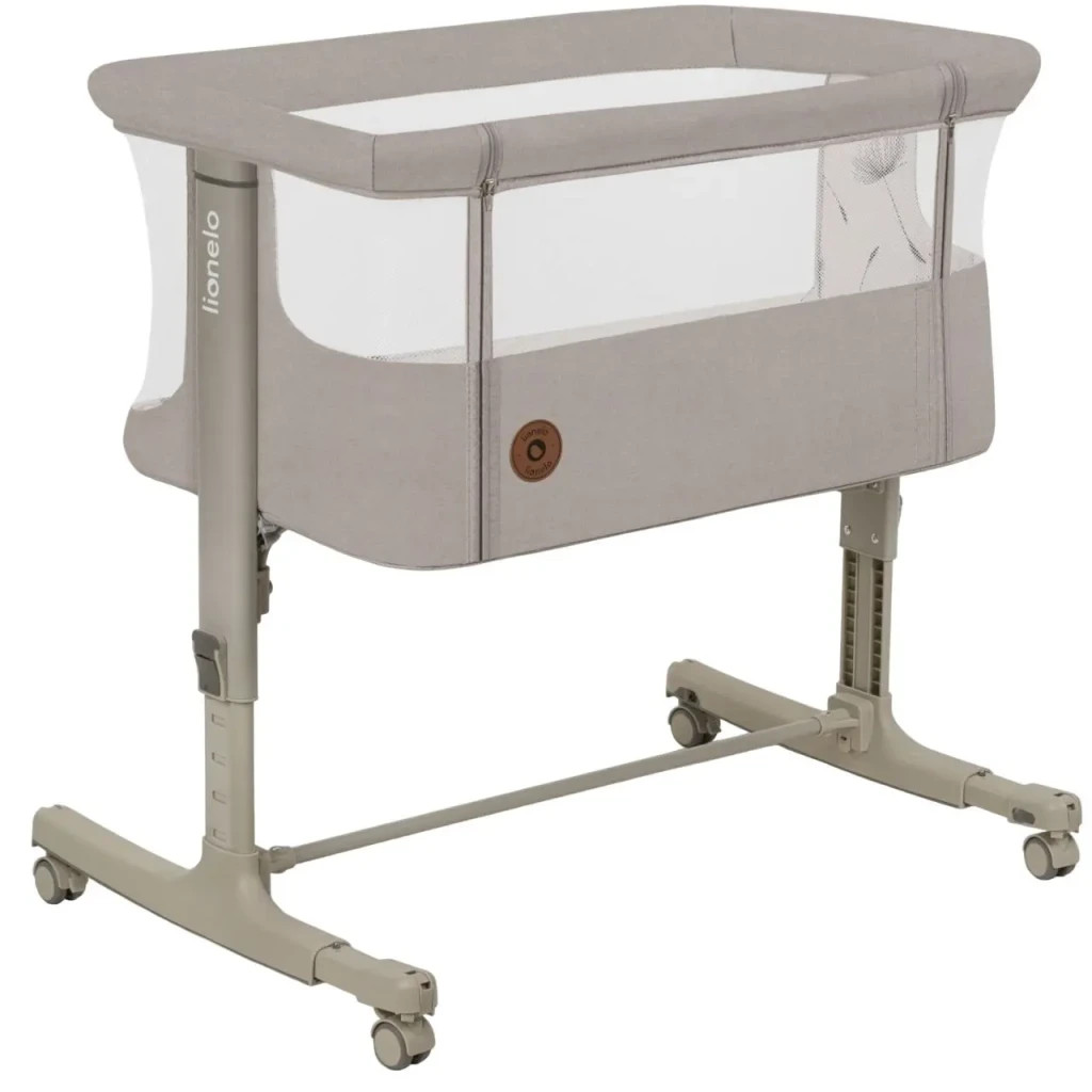 Ліжечко Lionelo приставне Aurora Beige Sand (LO-AURORA BEIGE SAND) - зображення 1