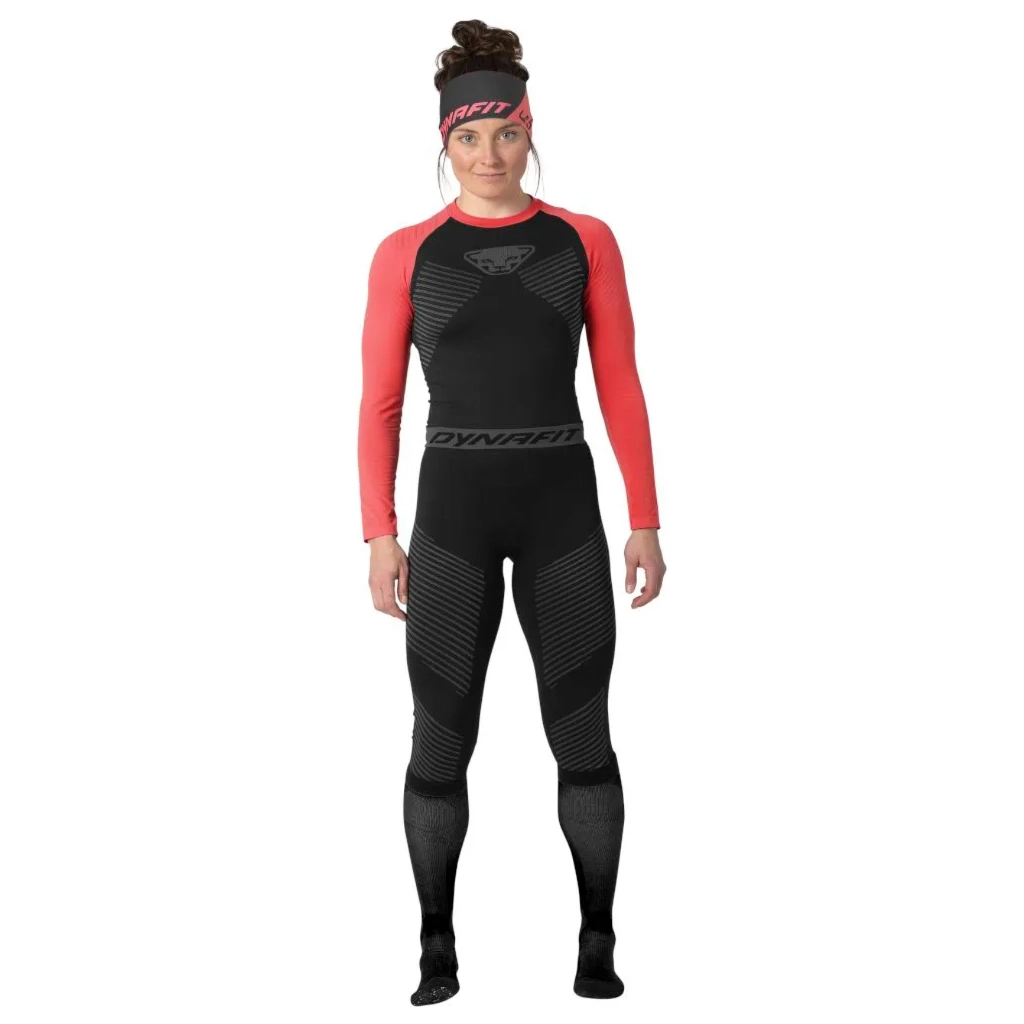 Термокофта Dynafit Speed Dryarn Wms L/S Tee 71057 6A11 - 44/38 - чорний/кораловий (016.002.2841) - зображення 3