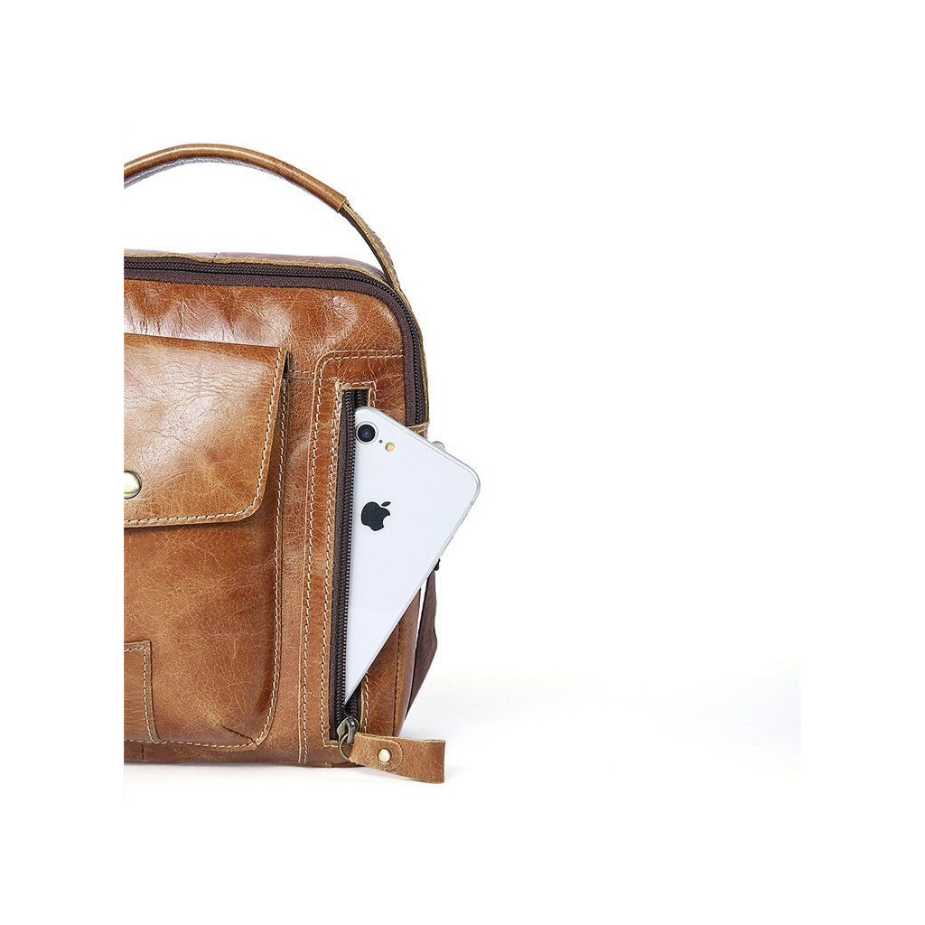 Сумка Vintage Світло-коричнева (14766) - зображення 6