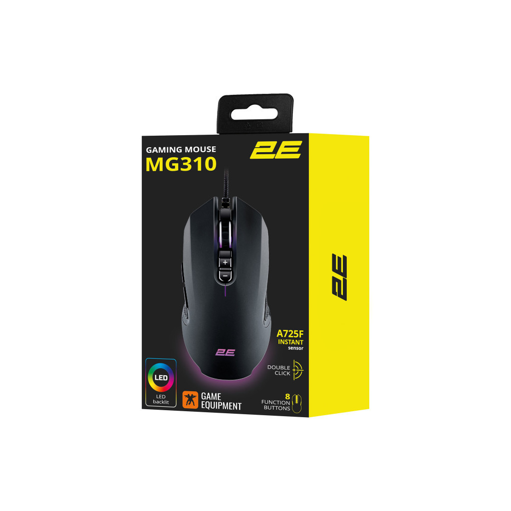 Мишка 2E MG310 LED USB Black (2E-MG310UB) - зображення 8
