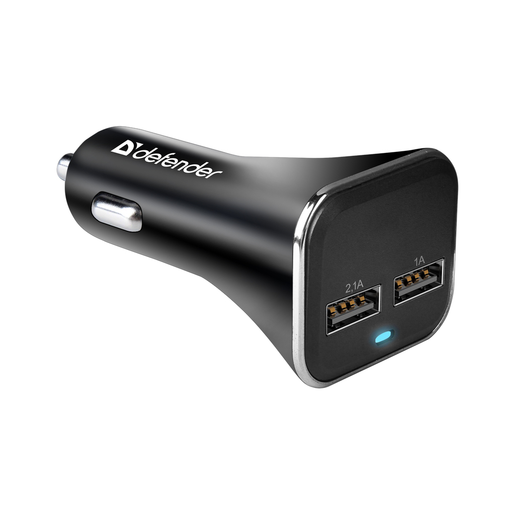 Зарядний пристрій Defender 2xUSB 15W (2xUSB-A) UCA-31 5V/3.1A (83597) - зображення 1