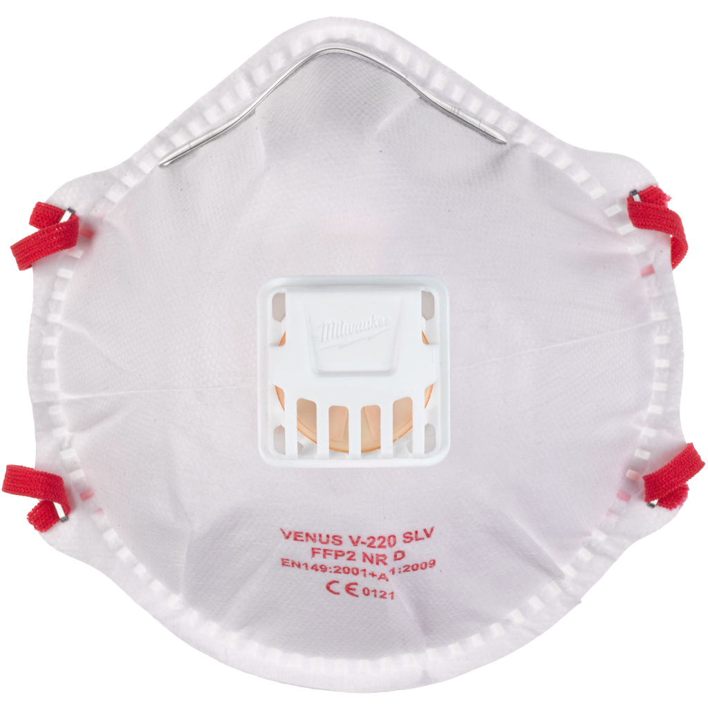 Респіратор Milwaukee з клапаном FFP2 (10шт) (4932478548) - зображення 1